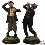 Two (2) Vintage Male Golfer Fairweather Collection Statues