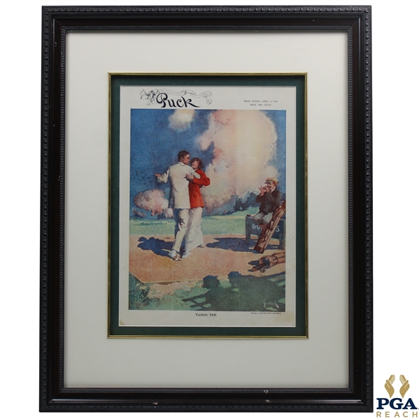 1914 Puck Tango Painting By Walter Dean Goldbeck - Framed