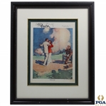 1914 Puck Tango Painting By Walter Dean Goldbeck - Framed