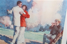 1914 Puck Tango Painting By Walter Dean Goldbeck - Framed