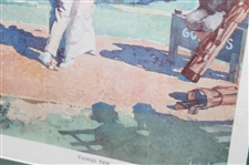 1914 Puck Tango Painting By Walter Dean Goldbeck - Framed