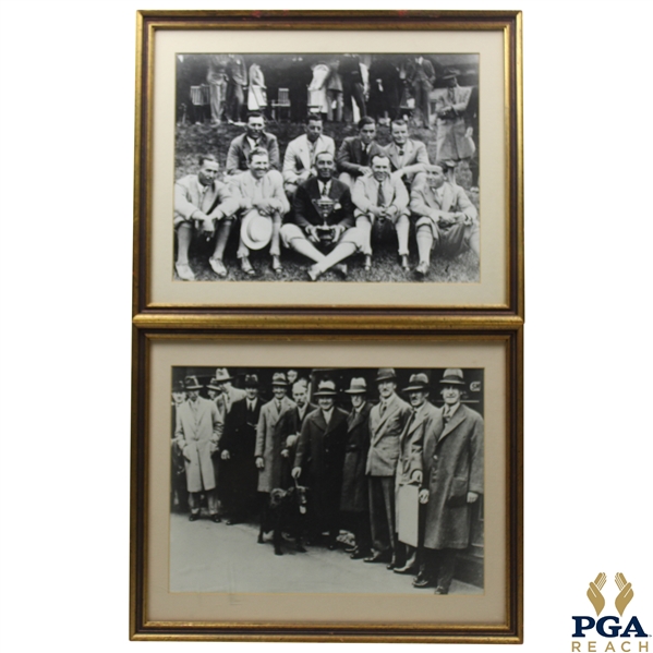 1927 Ryder Cup Dual Team Photo Framed Presentation - PGA REACH Collection