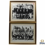 1961 Ryder Cup Dual Team Photo Framed Presentation - PGA REACH Collection