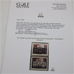 1971 Ryder Cup Dual Team Photo Framed Presentation - PGA REACH Collection