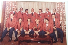 1975 Ryder Cup Dual Team Photo Framed Presentation - PGA REACH Collection