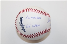 Gary Player Signed Rawlings Baseball W/ Majors Won JSA #CA63059