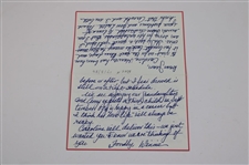 Arnold & Winnie Palmer Photo w/Hand-Written Note to Jean Ward Thomas from Winnie Palmer