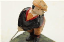 Classic Iron Birdie Putt with Golfer & Caddy Coin Bank