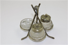 Crossed Golf Club & Golf Ball Salt & Pepper Set