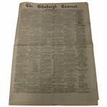 Four (4) 1873 The Edinburgh Evening Courant Newspapers w/Various Golf Content