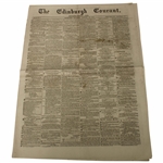 Four (4) 1873 The Edinburgh Evening Courant Newspapers w/Various Golf Content