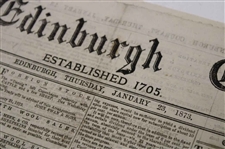 Four (4) 1873 The Edinburgh Evening Courant Newspapers w/Various Golf Content