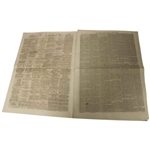 Four (4) 1873 The Edinburgh Evening Courant Newspapers w/Various Golf Content