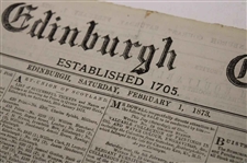 Four (4) 1873 The Edinburgh Evening Courant Newspapers w/Various Golf Content