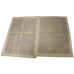 Four (4) 1873 The Edinburgh Evening Courant Newspapers w/Various Golf Content