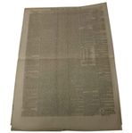 Four (4) 1873 The Edinburgh Evening Courant Newspapers w/Various Golf Content