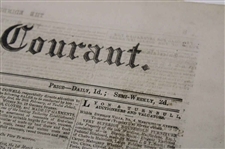 Four (4) 1873 The Edinburgh Evening Courant Newspapers w/Various Golf Content