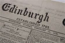 Four (4) 1873 The Edinburgh Evening Courant Newspapers w/Various Golf Content