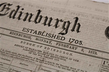 Four (4) 1873 The Edinburgh Evening Courant Newspapers w/Various Golf Content