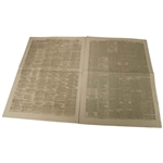 Four (4) 1873 The Edinburgh Evening Courant Newspapers w/Various Golf Content