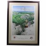 1991 Ryder Cup at Kiawah Island US Team Official Poster By Gordon Wheeler - Framed