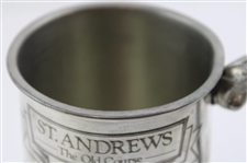St. Andrews 'The Old Course' Course Layout/Scorecard Pewter Golf Tankard - Made in England
