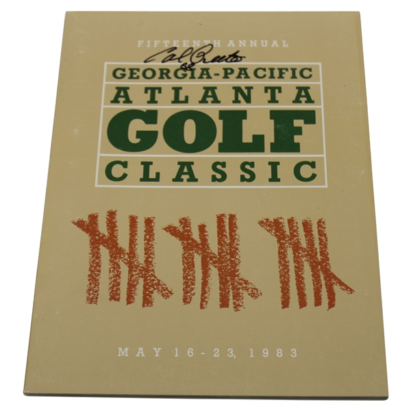 Cal Peete Signed 1983 Atlanta Golf Classic at Atlanta Country Club Program JSA ALOA