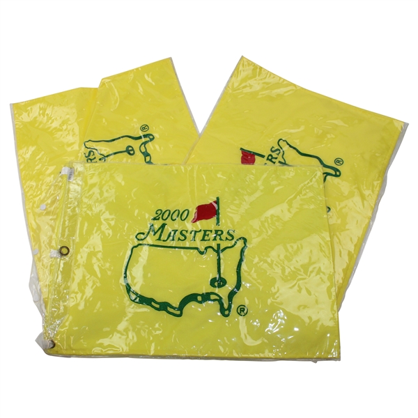 2000, 2008 & 2009 Masters Tournament Embroidered Flags
