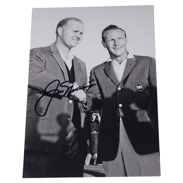 Jack Nicklaus Signed Nicklaus & Palmer Photo JSA ALOA