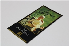 Jack Nicklaus Signed '1966' Masters Collection GSV Cut Card JSA ALOA
