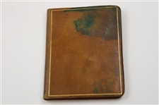 Joe Kirkwood's Brown Leather Address Book w/Bobby Jones & Ben Hogan