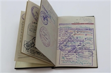 Joe Kirkwood Sr's c.1954 Stamped & Used Australian Passport w/ Photo