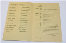 Four (4) Joe Kirkwood Exhibition Advertising Pieces & Joe Kirkwood's Golden Acre Land Ownership Card