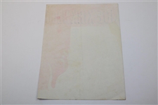 Original Pencil & Watercolor Joe Kirkwood w/ Kangaroo Cover Art Drawing