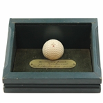 Joe Kirkwoods Mcpherson Country Club Membership Award 5-11-1952 Golf Ball in Shadowbox