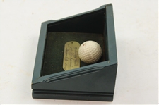 Joe Kirkwood's Mcpherson Country Club Membership Award 5-11-1952 Golf Ball in Shadowbox