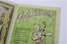 Original Joe Kirkwood 'Exhibition Golf' & 'Golf Lessons' Pencil on Paper Cover Artwork