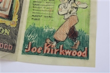 Original Joe Kirkwood 'Exhibition Golf' & 'Golf Lessons' Pencil on Paper Cover Artwork