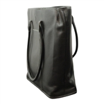 Masters Tournament Logo Black Leather Laptop Bag