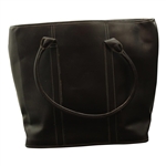 Masters Tournament Logo Black Leather Laptop Bag