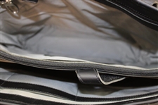Masters Tournament Logo Black Leather Laptop Bag