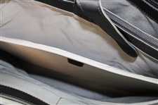 Masters Tournament Logo Black Leather Laptop Bag