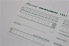 1997 Masters Tournament Official Scorecard - Tiger Woods' First Master Win
