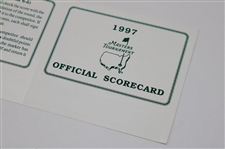 1997 Masters Tournament Official Scorecard - Tiger Woods' First Master Win