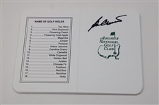 Couples, Player, Vijay & Seven (7) other Champs Signed Augusta National GC Scorecards JSA ALOA