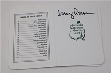 Couples, Player, Vijay & Seven (7) other Champs Signed Augusta National GC Scorecards JSA ALOA