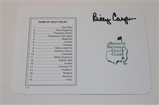 Couples, Player, Vijay & Seven (7) other Champs Signed Augusta National GC Scorecards JSA ALOA