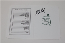 Couples, Player, Vijay & Seven (7) other Champs Signed Augusta National GC Scorecards JSA ALOA