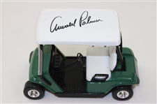 Arnold Palmer Signed Green w/White Miniature Golf Cart JSA ALOA
