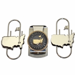 Masters Silver & Gold Tone Undated Clip w/Two (2) Masters Silver Tone Logo Clips